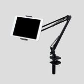 ELECOM [TB-DSZARMBKN] タブレット用フレキシブルアームスタンド ブラック [クランプ式 /5.0-12.9inch対応]