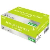 lazos | ラソス B-LA-T3X20 単3アルカリ乾電池20Px3セット