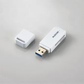ELECOM [MR3-D011WH] USB3.0 カードリーダー 直挿しタイプ ホワイト