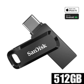 USBメモリ 512GB SanDisk サンディスク Ultra Dual Drive Go USB Type-C & Type-A 2in1 回転式 USB3.2 Gen1 海外パッケージ品 SDDDC3-512G-G46