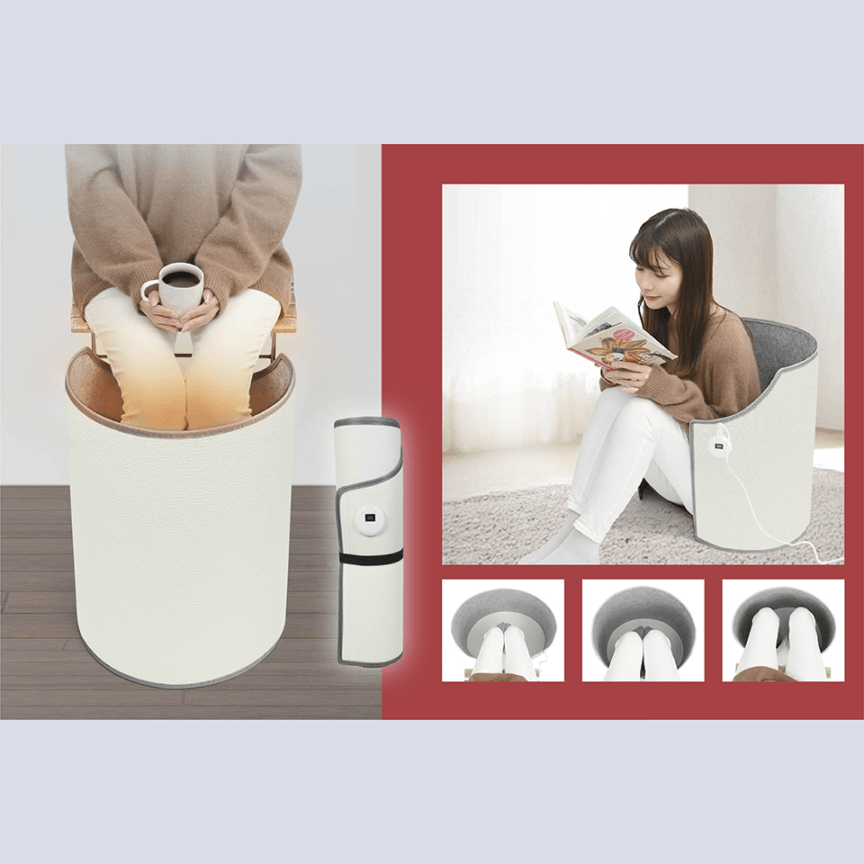 株式会社ハック [HAC4965A] 360°遠赤外線パネルヒーター ぐるっとホット 1枚目