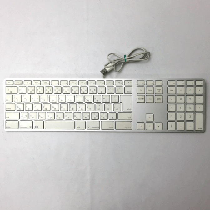 Apple USB Keyboard テンキー付(JIS) MB110J/B(A1243) [中古][ 発売