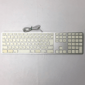 Apple USB Keyboard テンキー付(JIS) MB110J/A(A1243) [FAK11127][中古][ 周辺機器][外装：Cランク 動作：Aランク][送料無料]