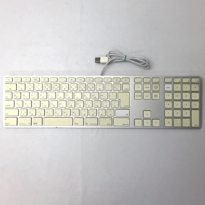Apple USB Keyboard テンキー付(JIS) MB110J/A(A1243) [FAK11120][中古