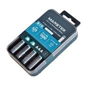 MARSTEK [SD 7018C(4P)] 単4リチウム充電池 4本 充電ケーブル付