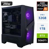 Panoplia Powered by msi R5B65506TPMF R5B65506TPMF [新品デスクトップ /Windows11 Home /AMD Ryzen 5 7500F /メモリ：32GB /M.2：1000GB][送料無料]