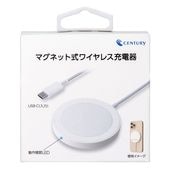 CENTURY [CMP02WH] マグネット式ワイヤレス充電器 MagSafe対応