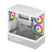 CENTURY [CRC-PCASE01WH] RACEN ATX ミドルタワー ピラーレス PCケース ホワイト