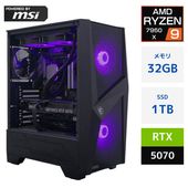 Panoplia Powered by msi R9XB655070PM R9XB655070PM [新品デスクトップ /Windows11 Home /AMD Ryzen9 7950X /メモリ：32GB /M.2：1000GB /GeForce RTX 5070][送料無料]