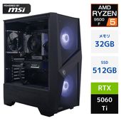 Panoplia Powered by msi R5B65506TPMFD R5B65506TPMFD [新品デスクトップ /Windows11 Home /AMD Ryzen5 9500F /メモリ：32GB /M.2：512GB GeForce RTX 5060 Ti][送料無料]
