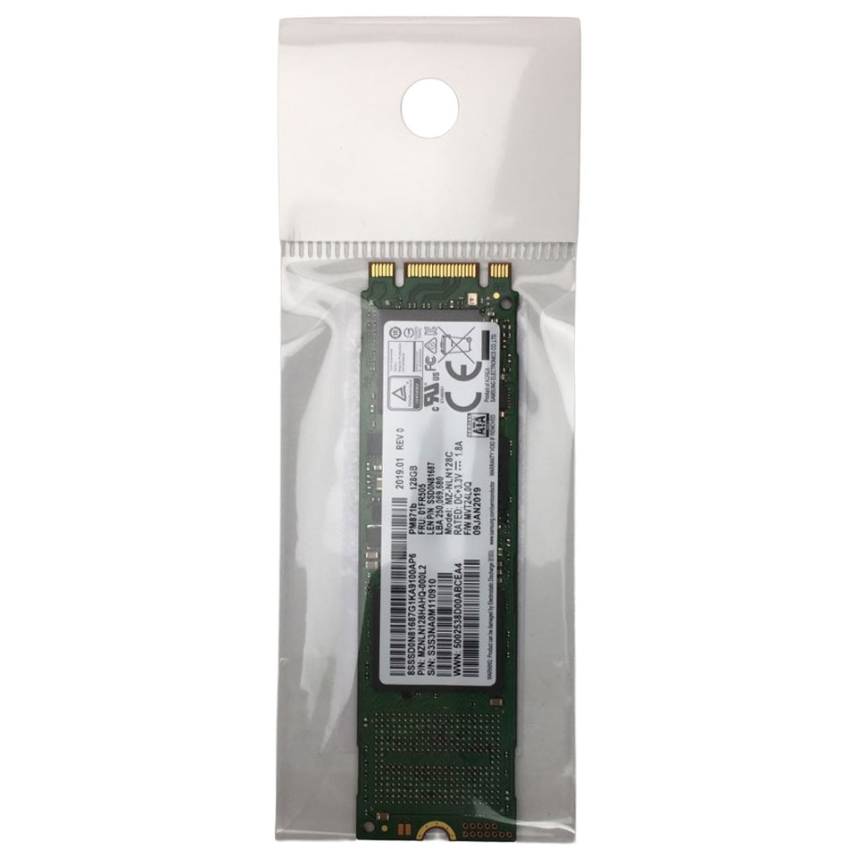 SAMSUNG [MZNLN128HAHQ-000L2] SATA M.2 SSD 128GB [中古][ SSD][外装