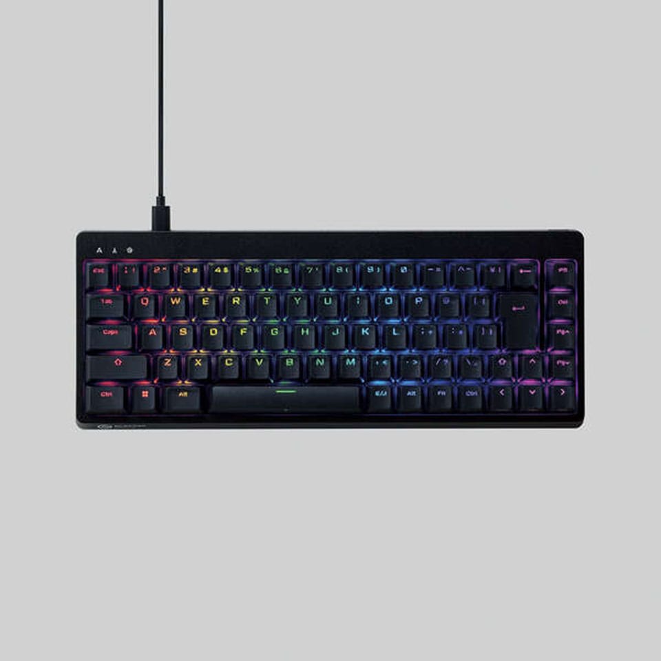 ELECOM [TK-VK600ABK]ゲーミングキーボード V custom VK600A ブラック [有線(着脱式) /テンキーレス ] 13枚目