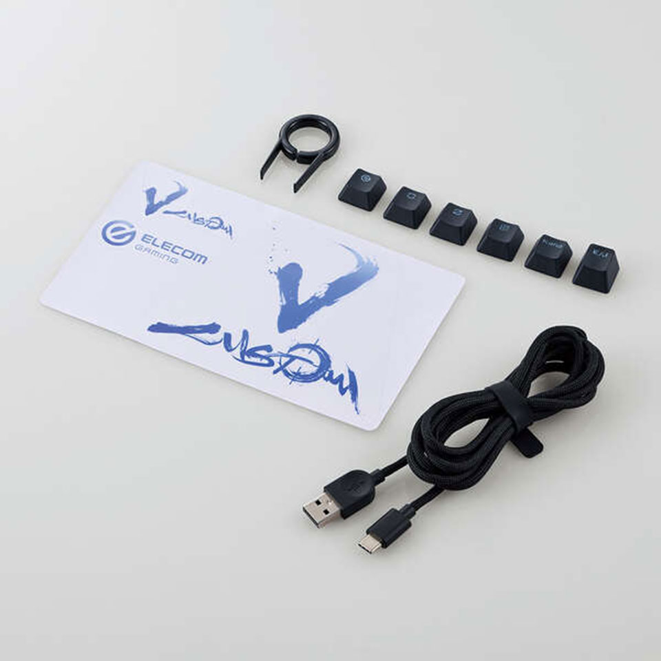 ELECOM [TK-VK600ABK]ゲーミングキーボード V custom VK600A ブラック [有線(着脱式) /テンキーレス ] 16枚目