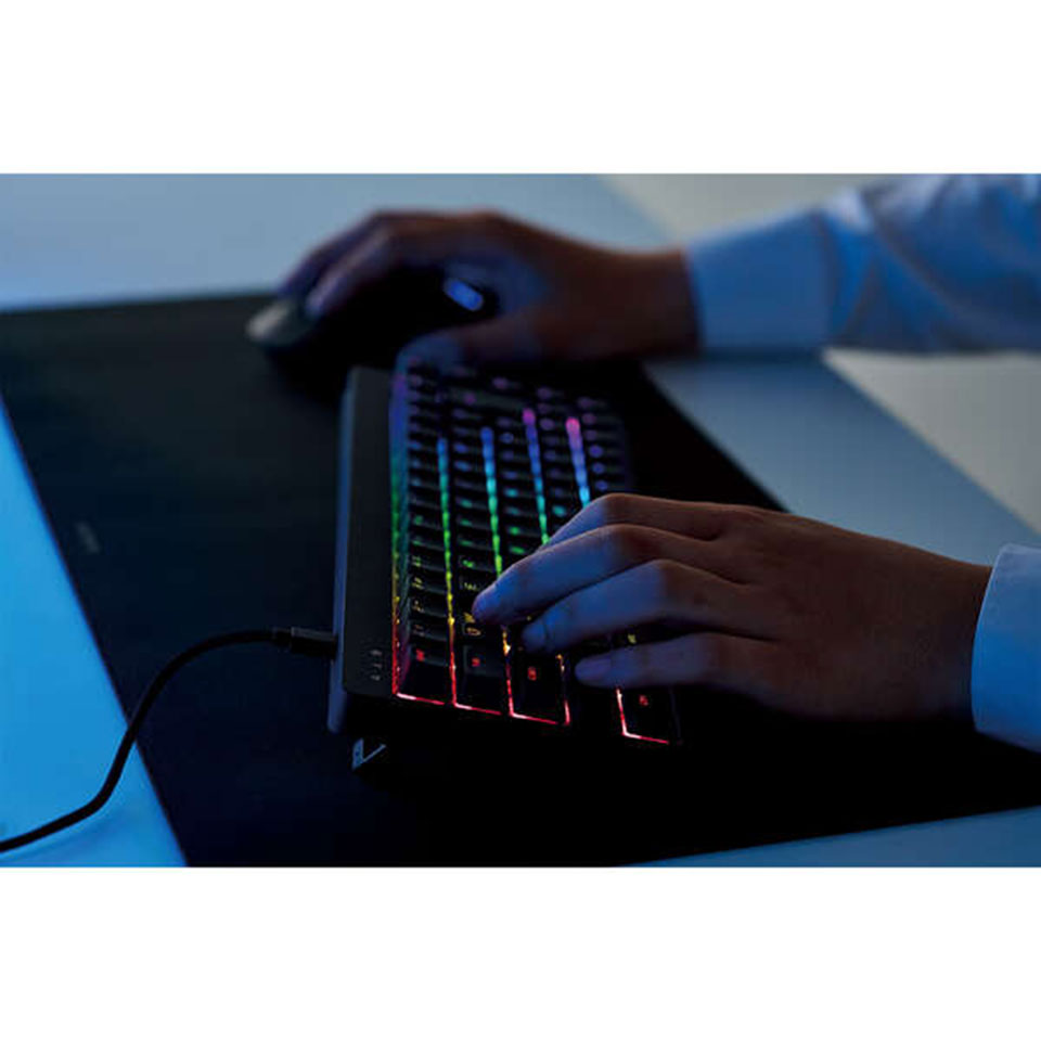 ELECOM [TK-VK600ABK]ゲーミングキーボード V custom VK600A ブラック [有線(着脱式) /テンキーレス ] 5枚目