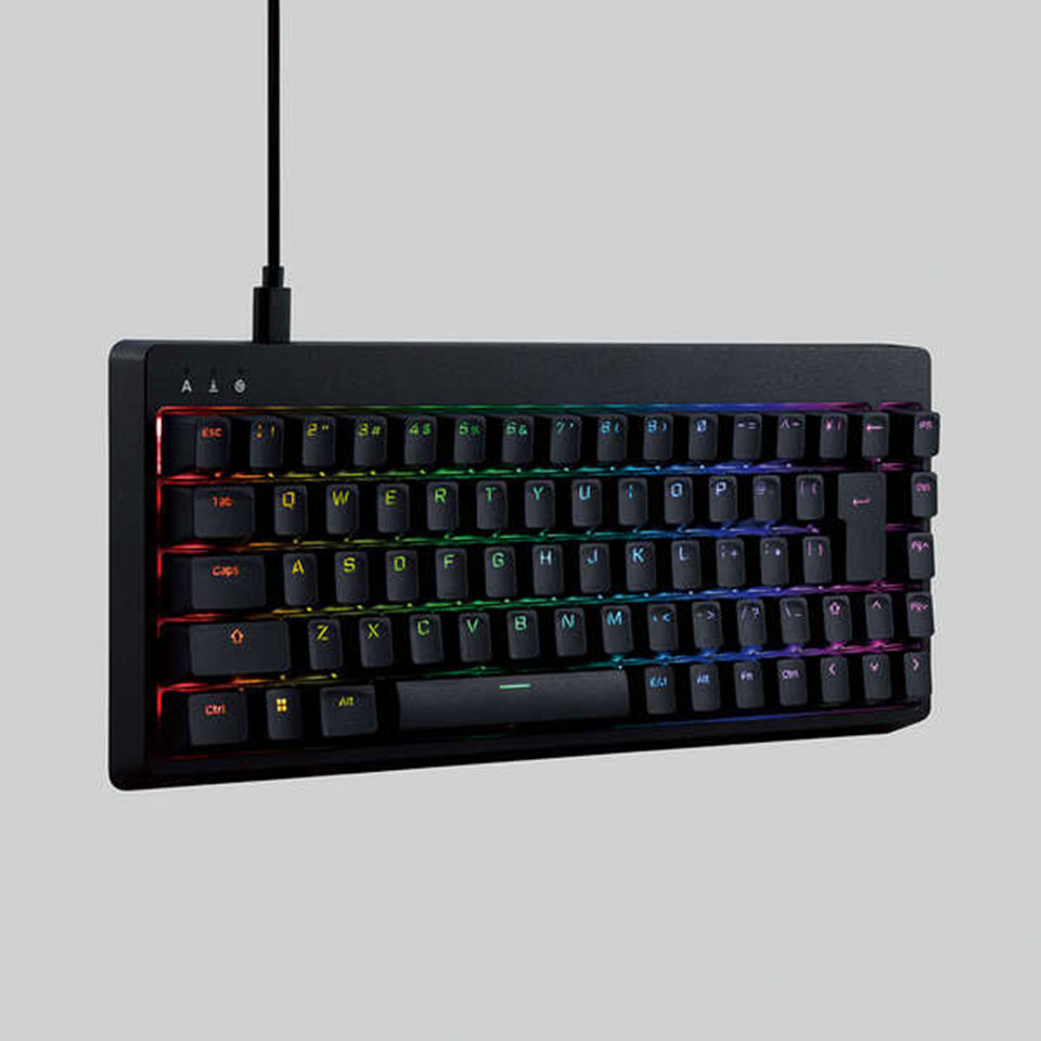 ELECOM [TK-VK600ABK]ゲーミングキーボード V custom VK600A ブラック [有線(着脱式) /テンキーレス ] 10枚目
