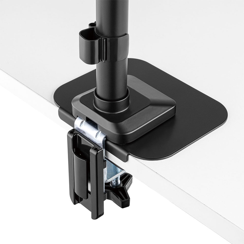 GREENHOUSE [GH-AMPB-BK] モニターアーム用 台座補強プレート ブラック 4枚目