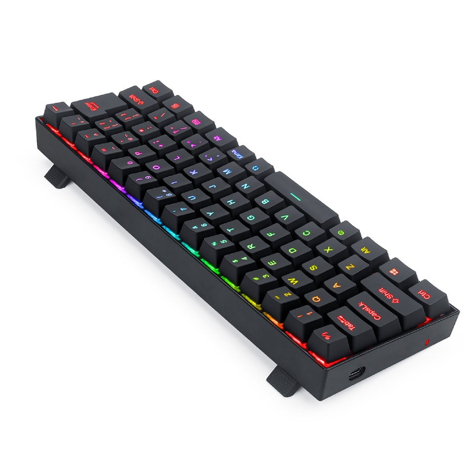 REDRAGON [K630RGB-JPTI] ゲーミングキーボード 日本語 銀軸 66KEY 5枚目