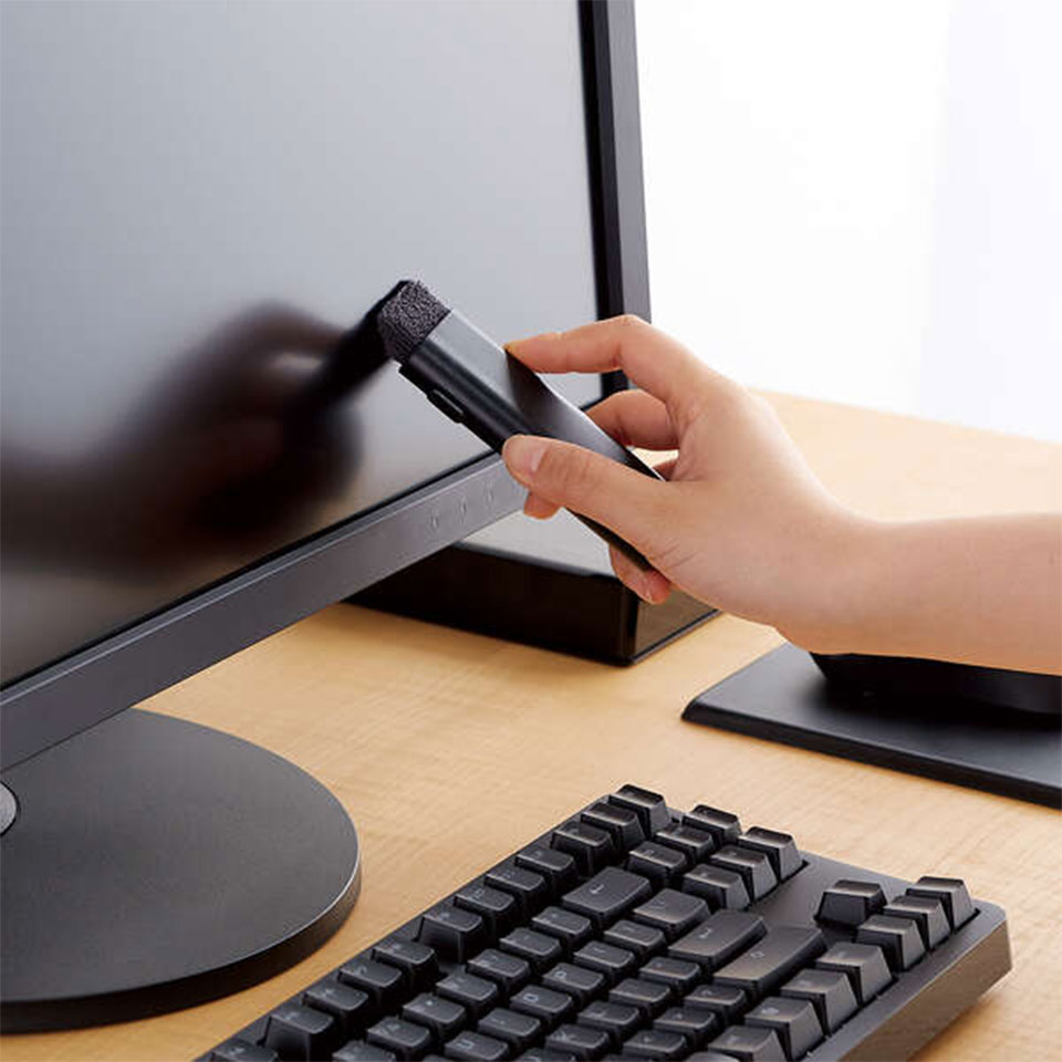 ELECOM [KBR-017AS]除電クリーニングブラシ＆クロス 8枚目