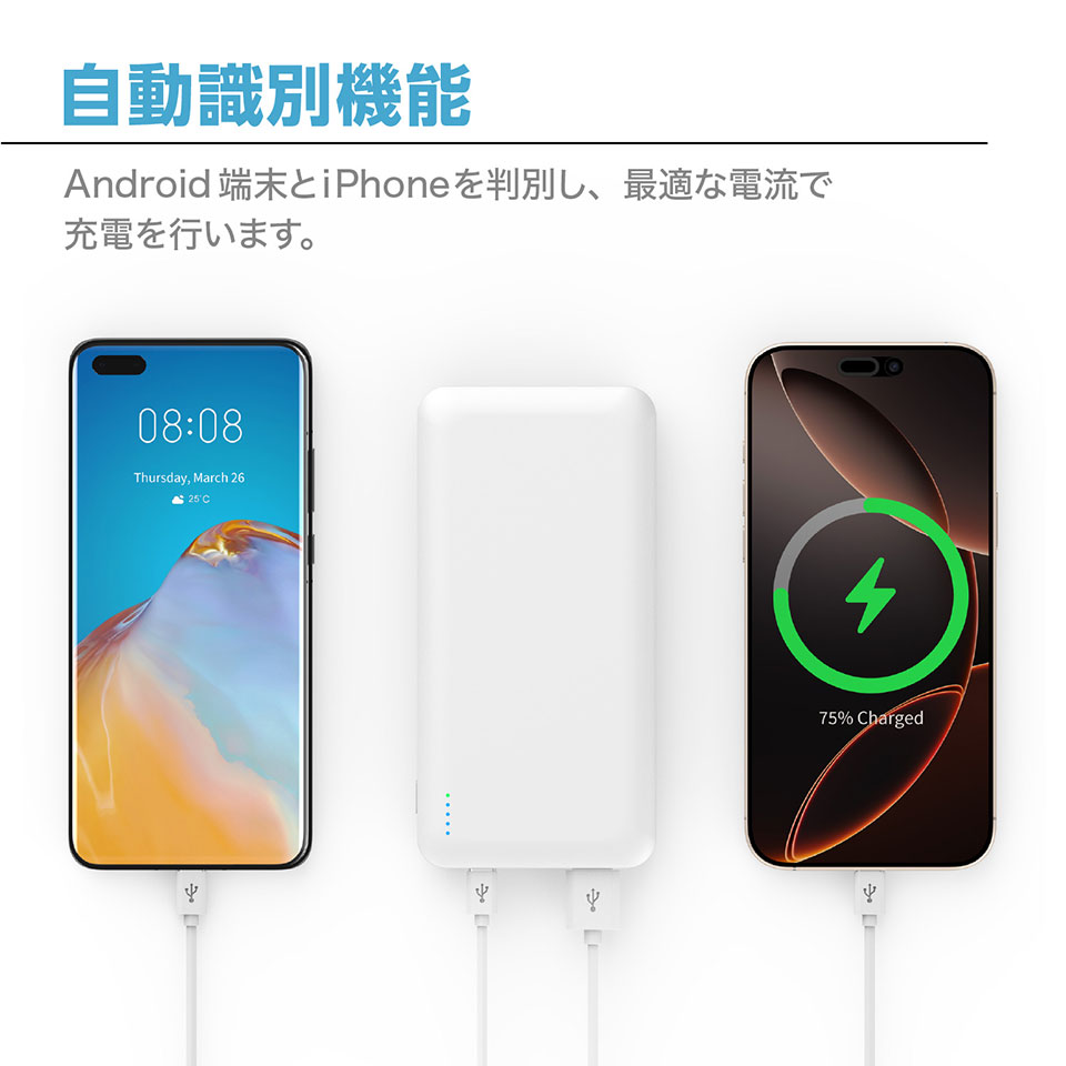 CENTURY [CSPP-CA100W2] 10000mAh モバイルバッテリー PD対応 ホワイト 5枚目