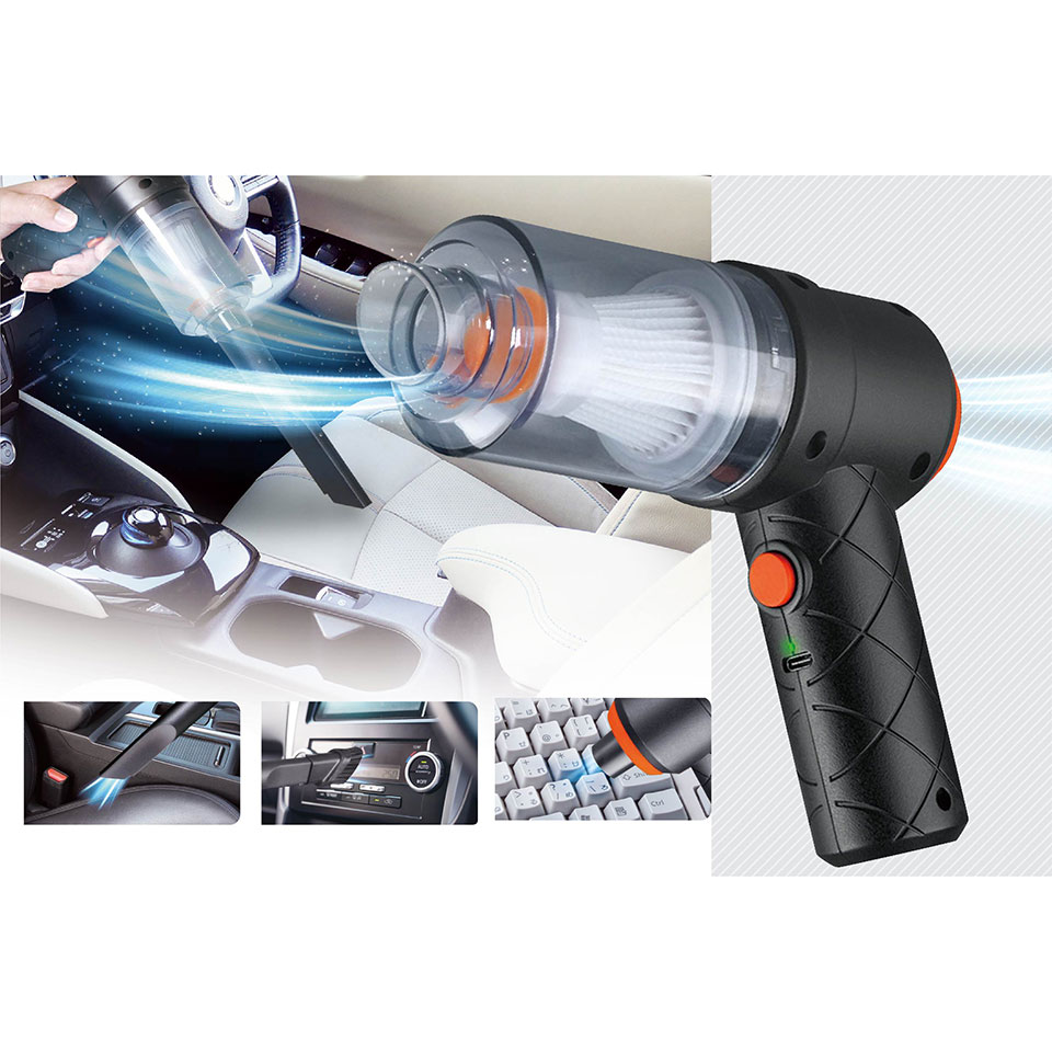 HAC | ハック  [HAC3842A] USB充電式 2WAYハンディクリーナー [吸引・送風両用 /充電式] 2枚目