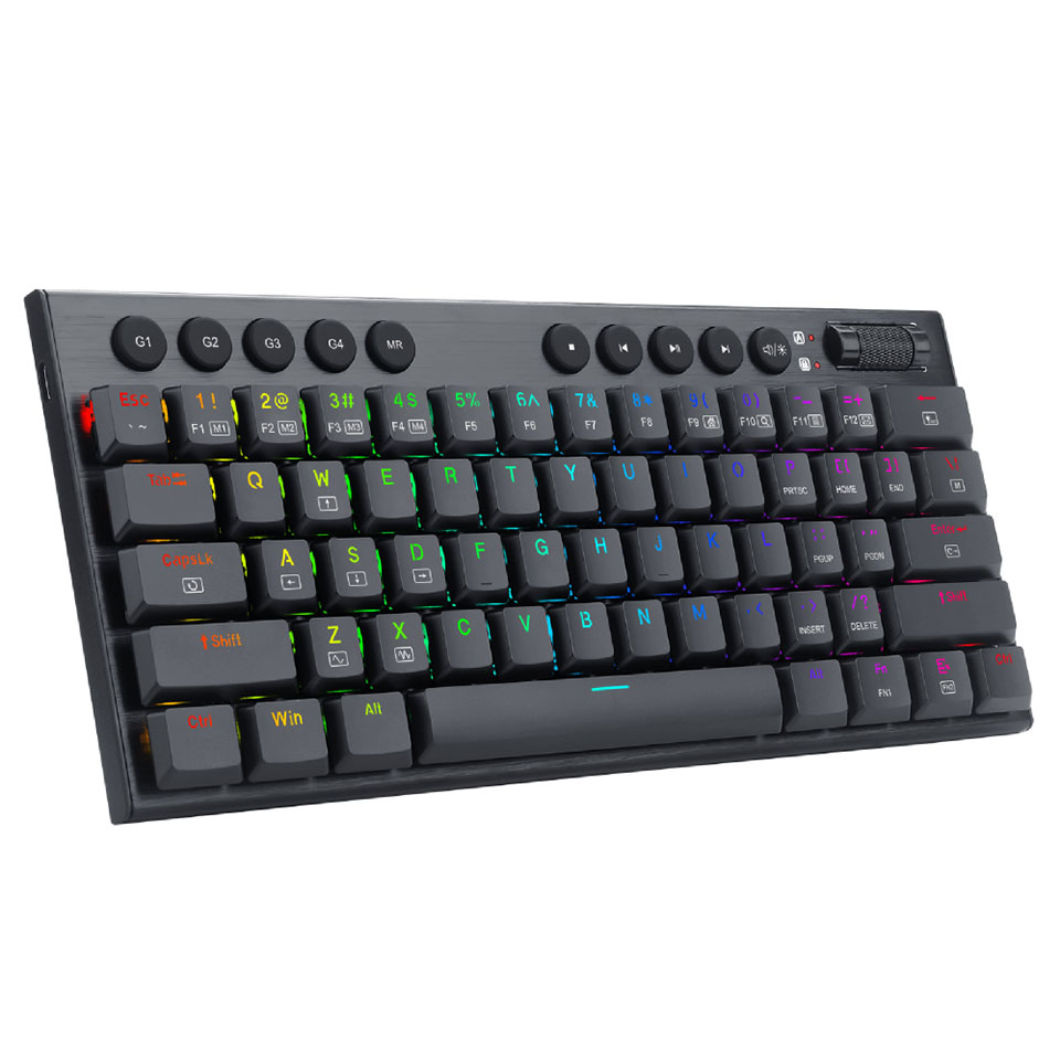 REDRAGON [K632-RGBTI] ゲーミングキーボード 英語 ロープロファイル 赤軸 メカニカル 61KEY 4枚目