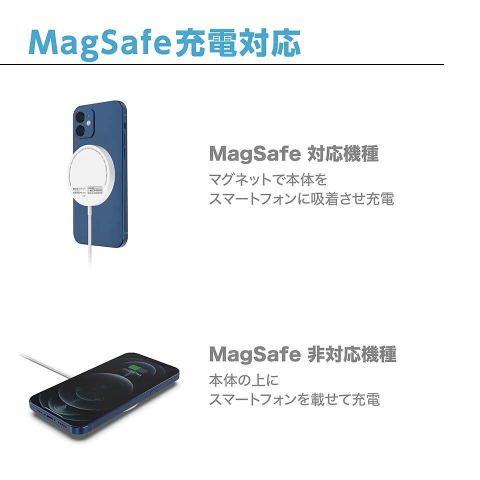 CENTURY [CMP02WH] マグネット式ワイヤレス充電器 MagSafe対応 3枚目