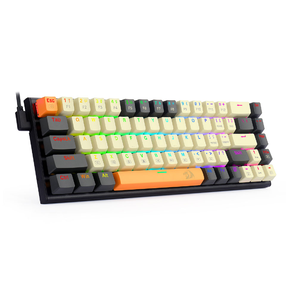 REDRAGON [K633CGO-RGBTI] ゲーミングキーボード 英語コンパクト 赤軸 メカニカル 68KEY 2枚目