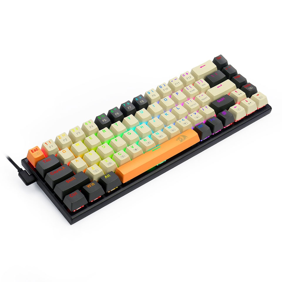 REDRAGON [K633CGO-RGBTI] ゲーミングキーボード 英語コンパクト 赤軸 メカニカル 68KEY 3枚目