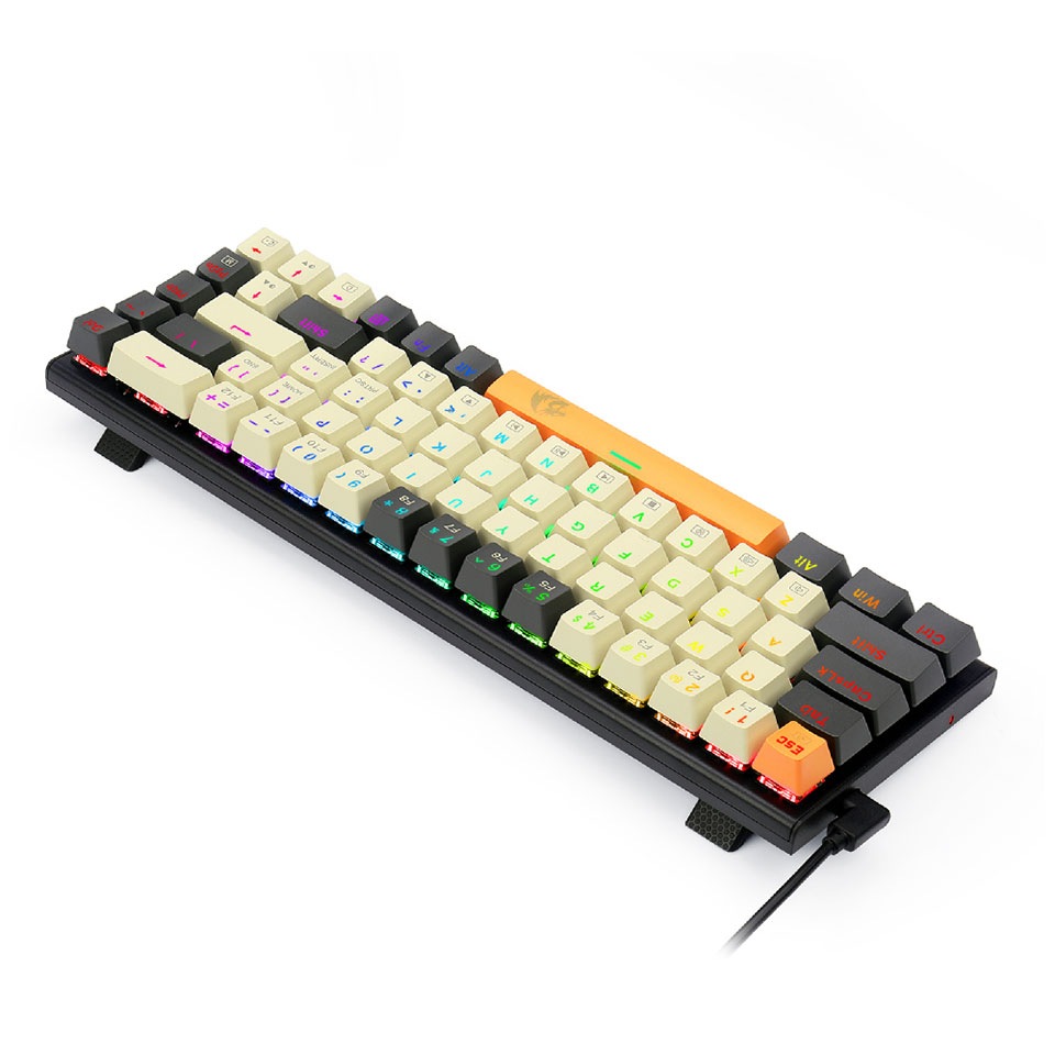 REDRAGON [K633CGO-RGBTI] ゲーミングキーボード 英語コンパクト 赤軸 メカニカル 68KEY 5枚目