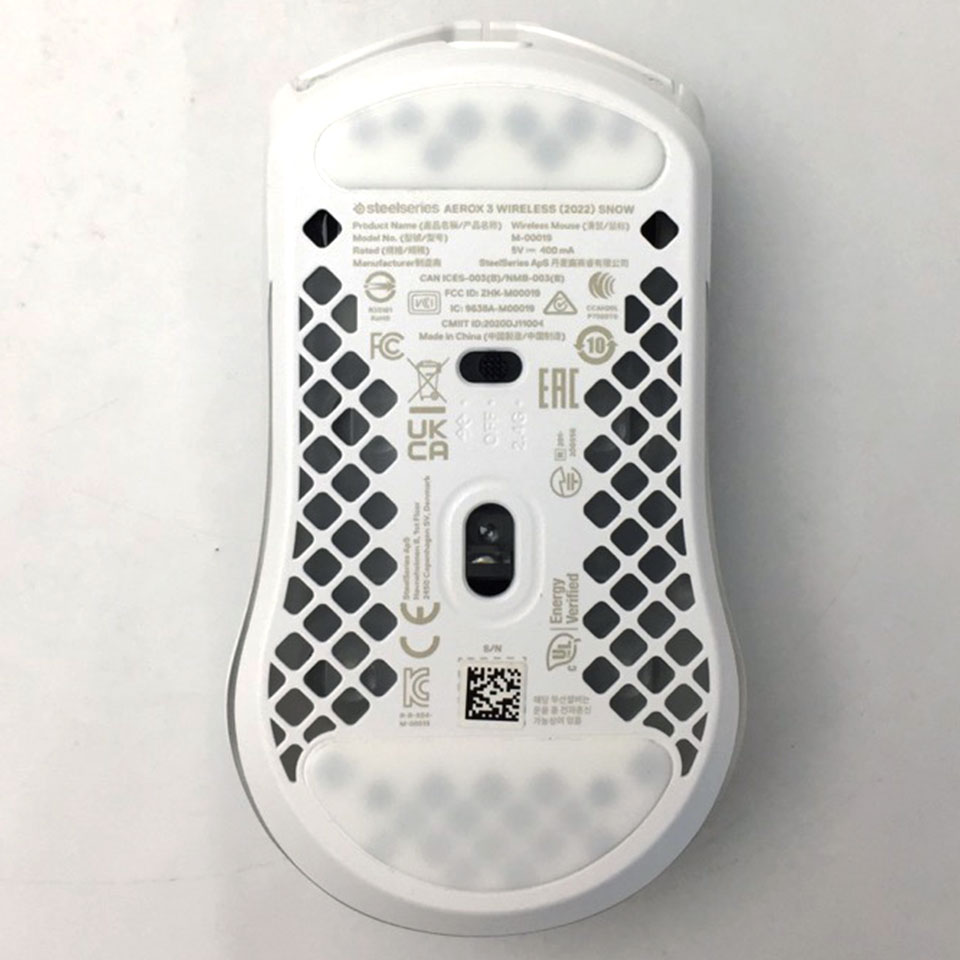 SteelSeries Aerox 3 Wireless Snow M-00019 [HBD04032][中古][ 周辺機器][外装：Aランク 動作：Aランク] 3枚目
