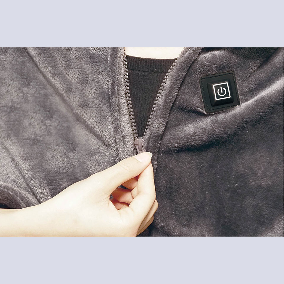 HAC [HAC4392A] USB給電式フランネル電気毛布 4枚目