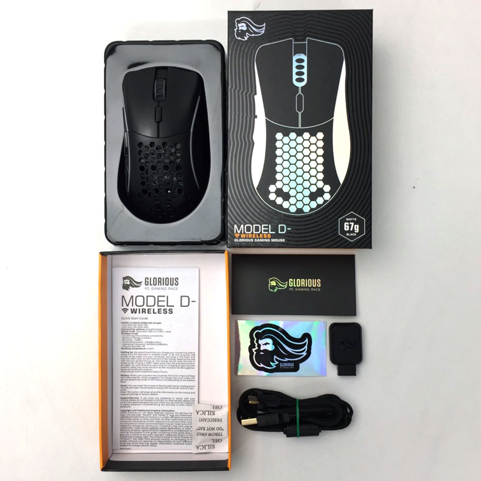 GLORIOUS Model D Minus Wireless GLO-MS-DMW-MB [HBD04033][中古][ 発売時期：2023年 4月 周辺機器][外装：Aランク 動作：Aランク] 4枚目