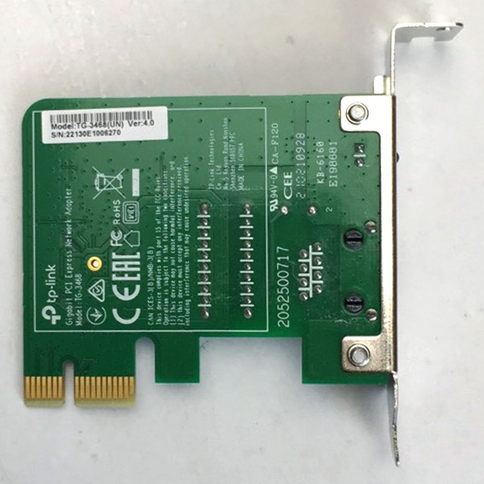 【お宝発掘市！】 TPLink LAN 増設 拡張ボード TG-3468(UN)Ver4.0 [SAL12026][中古増設カード][外装：Aランク 動作：Aランク] 3枚目