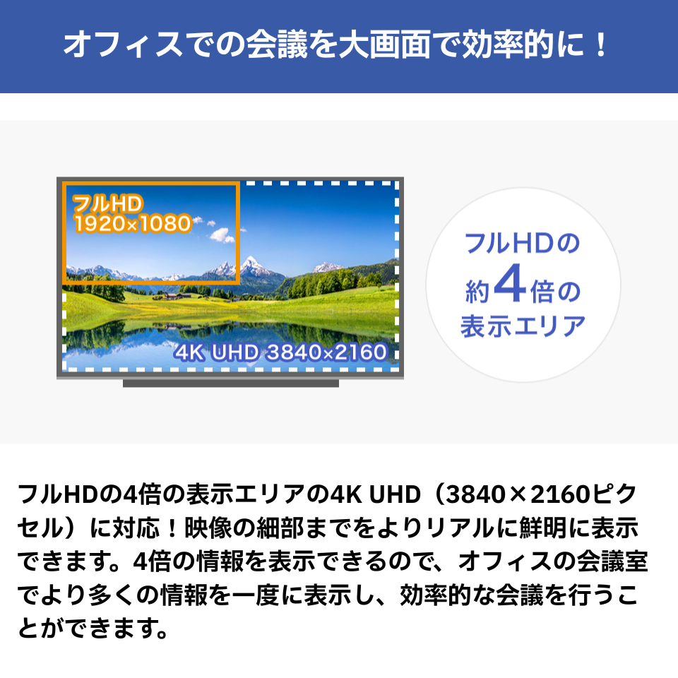 I-ODATA｜アイオーデータ [LCD-U431DX] 43インチ 4K ADSモニター [各種ゲーム機対応 /43型 /4K液晶 /スピーカー内蔵 /VESA対応 /HDMI] 10枚目