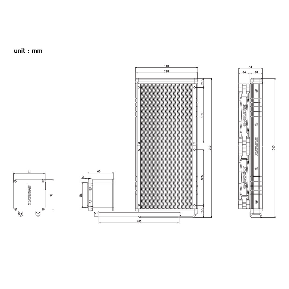 ENERMAX [ELC-LTTO280-TBP] LIQTECH IIシリーズ 280mm ARGB 簡易水冷クーラー 9枚目