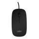 lazos | ラソス L-SM-B USB接続光学マウス ブラック [有線 /光学式　/3ボタン ]【セット割引対象商品】