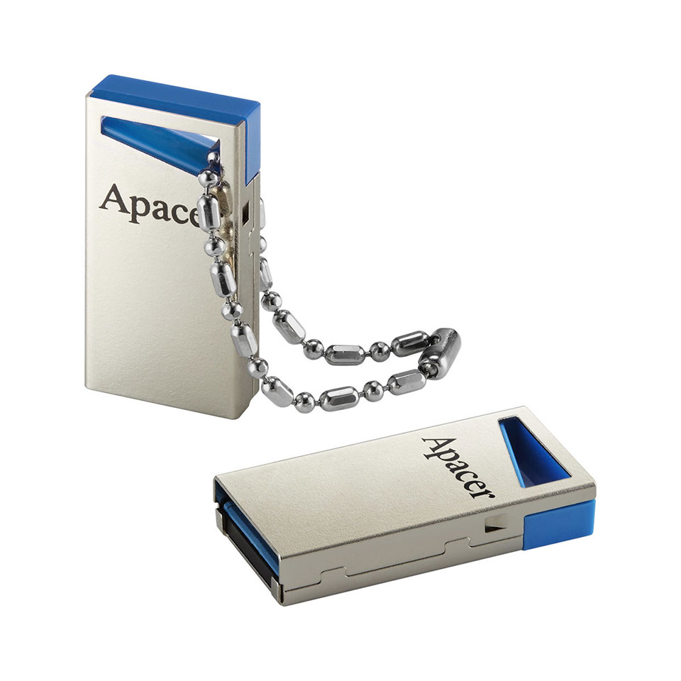 Apacer [AP128GAH155UY]USB3.2 Gen1 Flash Drive 128GB シルバー＆ブルー 4枚目