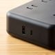 ELECOM [T-U04-4220BK] 20W対応USB付きACタップ 2m [AC差込口x4 /USB-Ax1 /USB Type-Cx1]