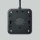 ELECOM [T-U04-4220BK] 20W対応USB付きACタップ 2m [AC差込口x4 /USB-Ax1 /USB Type-Cx1]