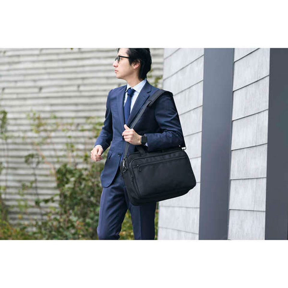 ELECOM [BM-CBEX01BK] マチ拡張 ビジネスバッグ [出張 /15.6inch /23L /ブラック] 18枚目