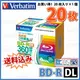 Verbatim | バーベイタム VBR260YP20V1 BD-R DL 1-4倍速 20枚 スリムケース [送料無料]