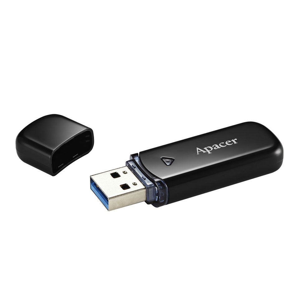 Apacer [AP128GAH355BY]USB3.2 Gen1 Flash Drive キャップ式 128GB ブラック 4枚目