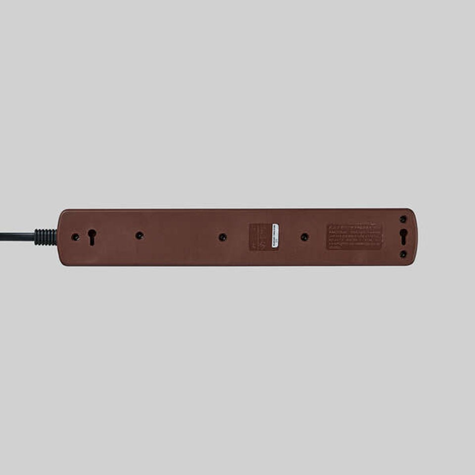 ELECOM [T-BR04-2610BR] 個別スイッチ付 雷ガードタップ 6個口1m ColorStyle2 Brown 13枚目