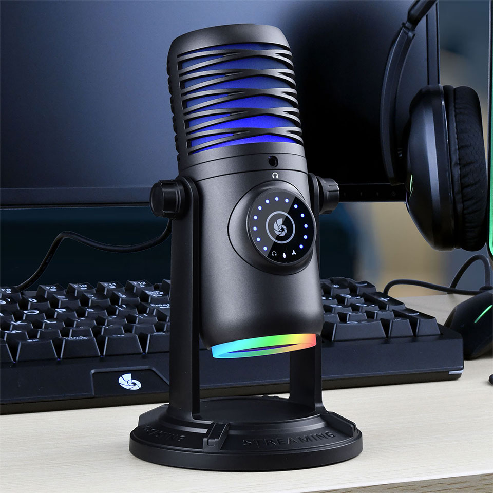 CENTURY | センチュリー RACEN CRC-GMIC01 ゲーミングコンデンサ―マイク Quad [USB接続 /単一指向性 /全指向性 /双指向性 /ステレオ ] 11枚目