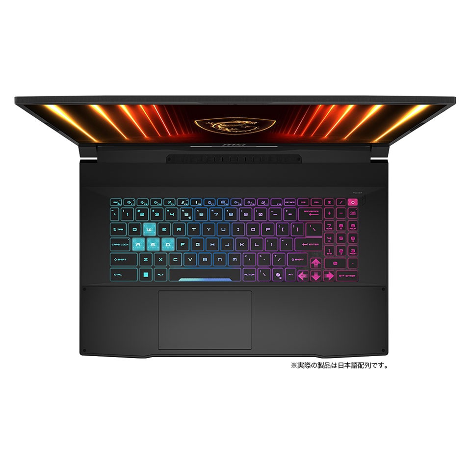 【お取り寄せ】MSI [KATANA17HXB14WGK6565JP]Katana 17 HX B14W [新品ノートパソコン /17.3型 /解像度：2560 x 1440 /240Hz /Windows 11 Home /Core i7 14650HX /メモリ：32GB /M.2：1TB][送料無料] 4枚目