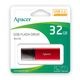Apacer [AP32GAH25BRY]USB3.2 Gen1 Flash Drive キャップ式 32GB レッド