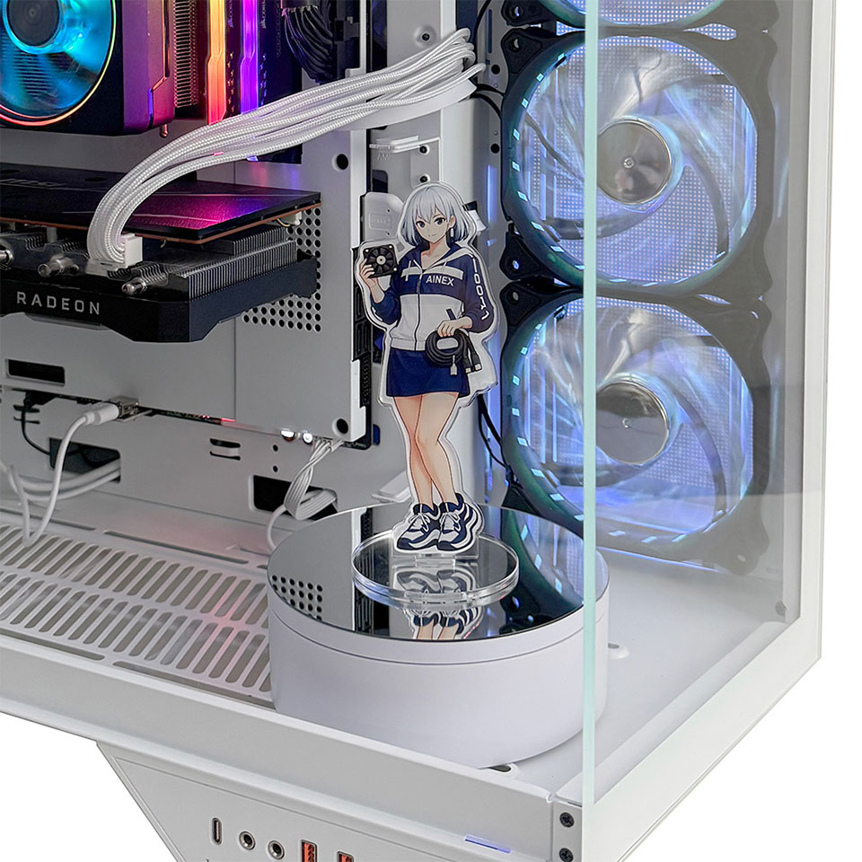 ainex [USB-TT13-WH] USB電動ターンテーブル ホワイト [フィギュア展示 /USB内部ヘッダー対応] 3枚目