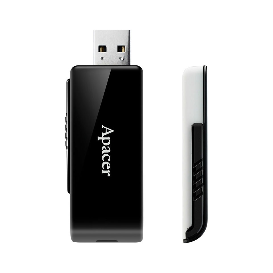Apacer [AP64GAH350BY]USB3.2 Gen1 Flash Drive スライド式 64GB ブラック 4枚目