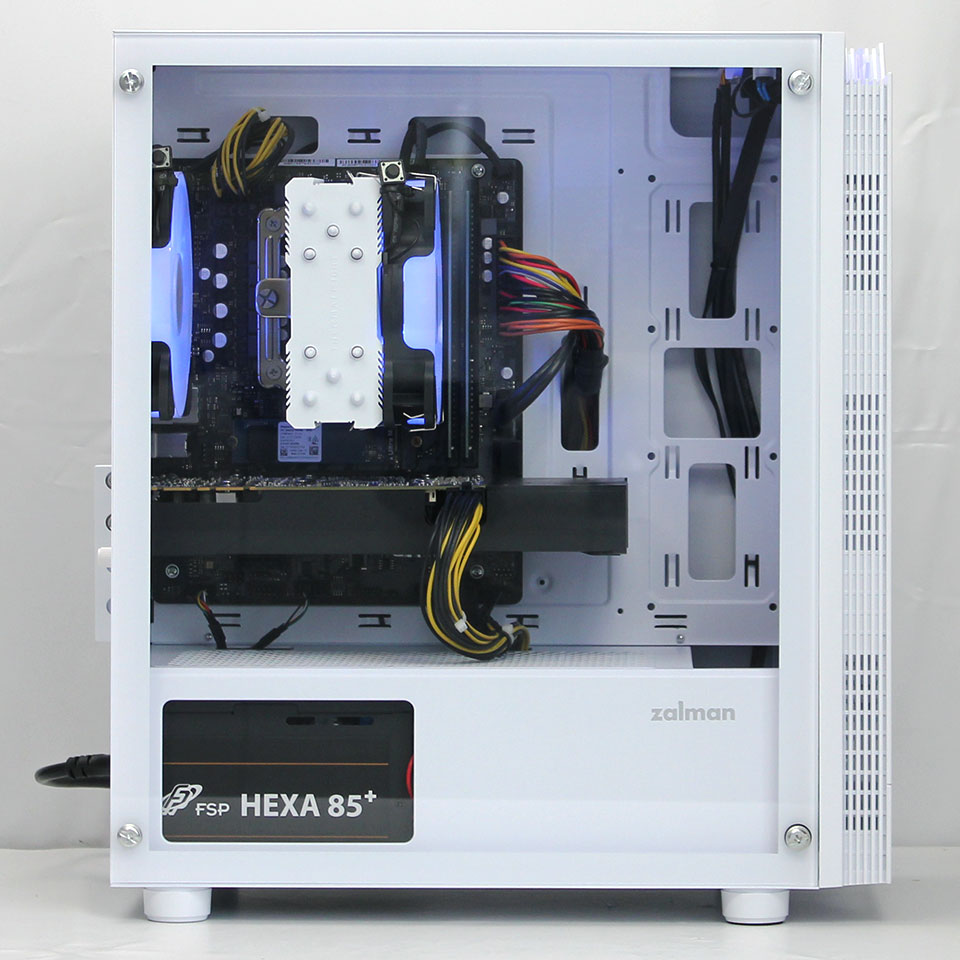 DO-MUオリジナル 魂のPC 光 ZALMAN T4 PLUS WHITE GTX1070 [FAG29027][中古デスクトップ /Windows11 Home /Core i7 10700 /メモリ：16GB /M.2+HDD：1512GB][外装：Aランク 動作：Aランク][送料無料] 3枚目