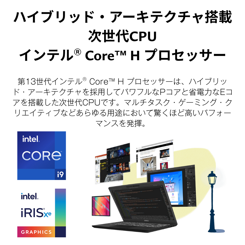 MSI Modern 15 H C13M Modern-15-H-C13M-5098JP 新品ノートパソコン /15.6型 /解像度：1920 x 1080 /Windows11 Home /Core i9 13900H /メモリ：16GB /M.2：1000GB][送料無料] 9枚目